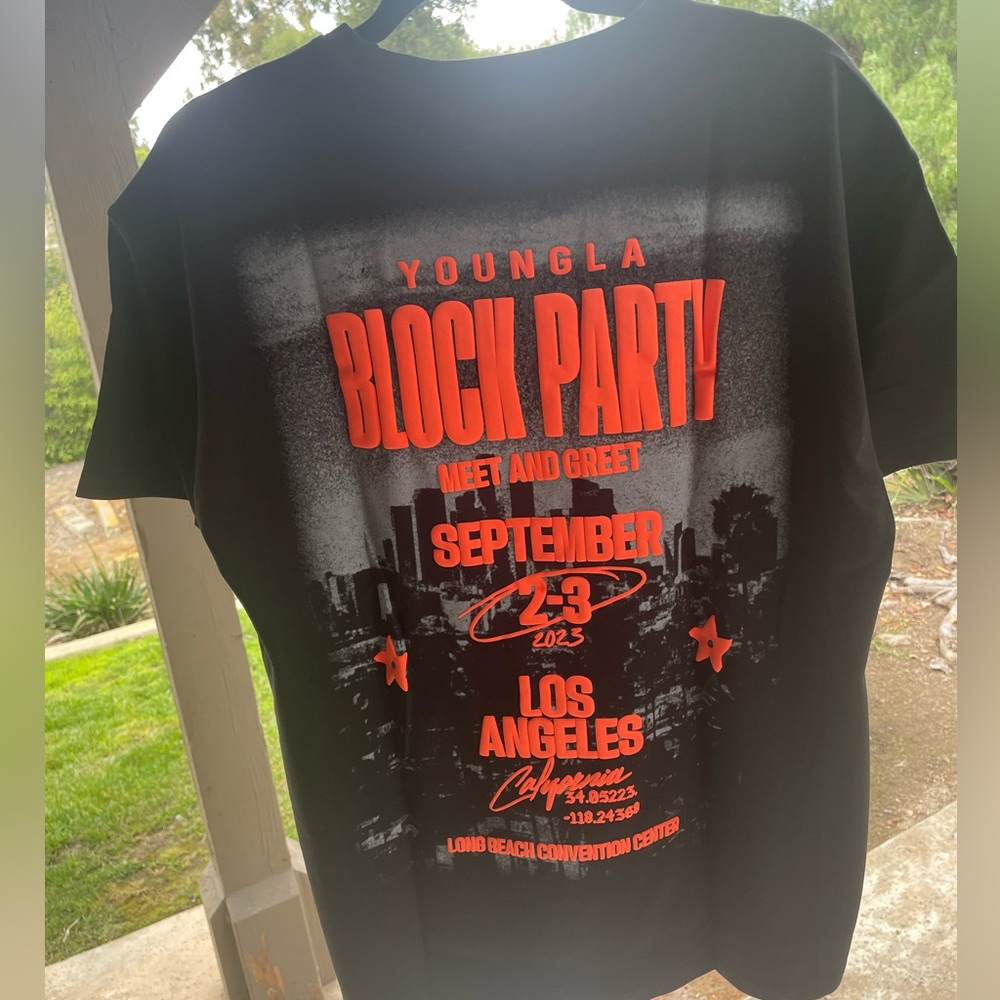 Young LA block party shirt